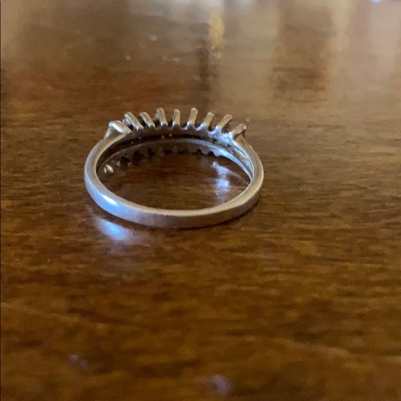Sterling silver ruby and real diamonds ring - Picture 4 of 5